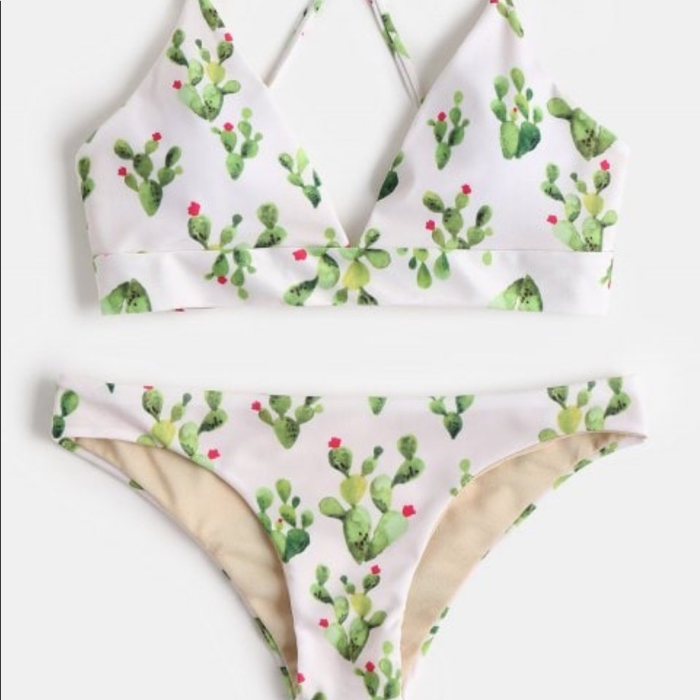 Cactus criss cross bikini